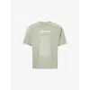 Trapstar Mens Grey Hyperdrive Faded Cotton T-shirt Xs