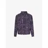 Trapstar Mens Wildcard Graphic-print Shell Windbreaker Jacket Black In Black