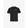 Trapstar Mens  X Selfridges Graphic-print Cotton T-shirt In Black