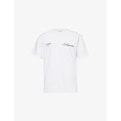 TRAPSTAR MENS TRAPSTAR X SELFRIDGES GRAPHIC-PRINT COTTON T-SHIRT WHITE