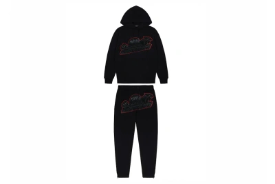 Pre-owned Trapstar Shooters Hoodie Tracksuit Black/red
