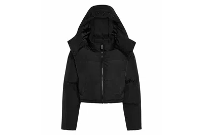 Pre-owned Trapstar Women's Arch Hooded Puffer Jacket Black