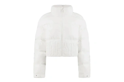 Pre-owned Trapstar Women's Irongate Embossed Puffer Jacket White