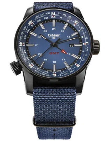 Pre-owned Traser H3 109034 P68 Pathfinder Mens Watch 46mm 10atm