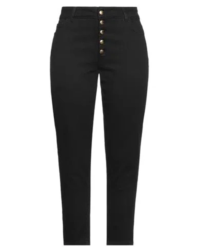 Trash And Luxury Trash & Luxury Woman Pants Black Size 34 Cotton, Elastane