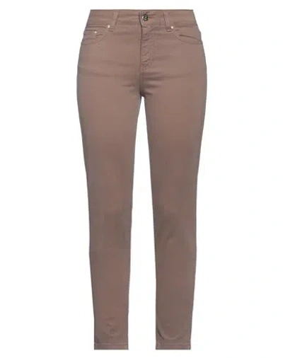 Trash And Luxury Trash & Luxury Woman Pants Light Brown Size 27 Cotton, Elastane In Beige