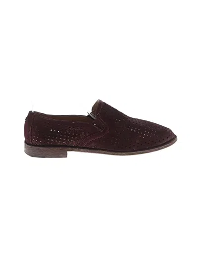 Pre-owned Trask Flats In Burgundy