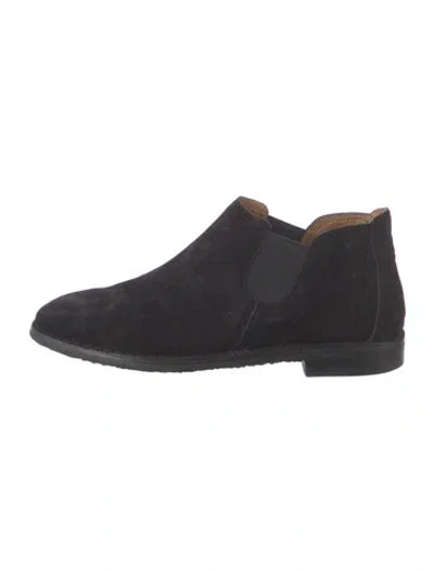 Pre-owned Trask Suede Chelsea Boots In Blue