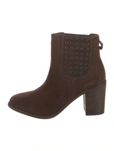 Pre-owned Trask Suede Chelsea Boots In Brown