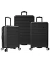Travel Select Snowcreek 3pc Hardside Spinner Luggage Set In Black