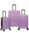 TRAVEL SELECT TRAVEL SELECT SUNNY SIDE 3PC HARDSIDE SPINNER LUGGAGE SET