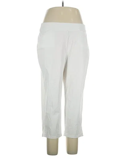 Pre-owned Travelers By Chico's Active Pants In White