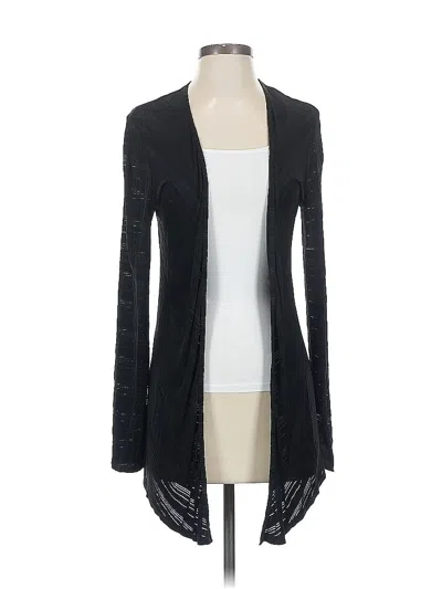 Pre-owned Travelers By Chico's Cardigan Sweater In Black
