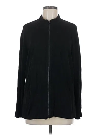 Pre-owned Travelers By Chico's Cardigan Sweater In Black