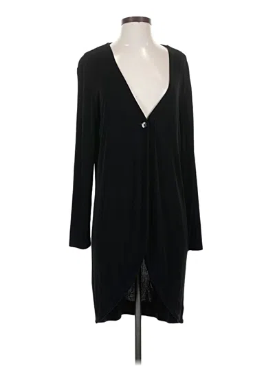 Pre-owned Travelers By Chico's Cardigan Sweater In Black