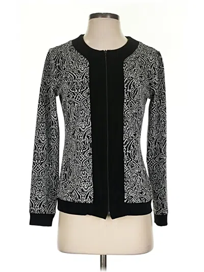 Pre-owned Travelers By Chico's Cardigan Sweater In Black