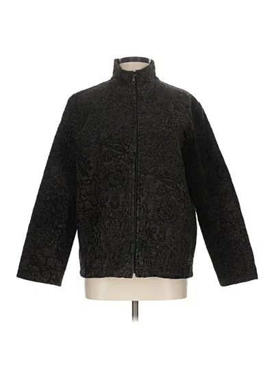 Pre-owned Travelers By Chico's Cardigan Sweater In Black