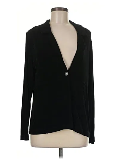 Pre-owned Travelers By Chico's Cardigan Sweater In Black