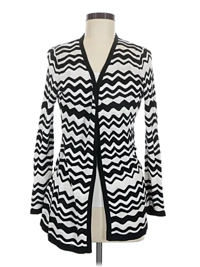 Pre-owned Travelers By Chico's Cardigan Sweater In Black