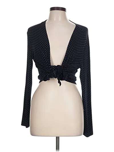 Pre-owned Travelers By Chico's Cardigan Sweater In Black
