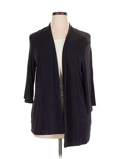 Pre-owned Travelers By Chico's Cardigan Sweater In Blue