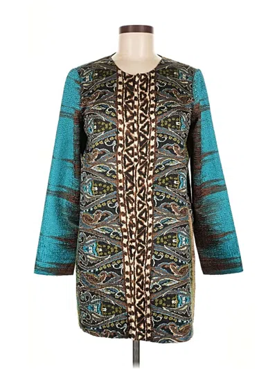 Pre-owned Travelers By Chico's Cardigan Sweater In Blue