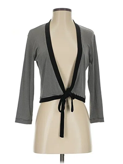 Pre-owned Travelers By Chico's Cardigan Sweater In Gray