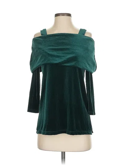 Pre-owned Travelers By Chico's Cardigan Sweater In Green