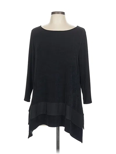 Pre-owned Travelers By Chico's Casual Dress In Black