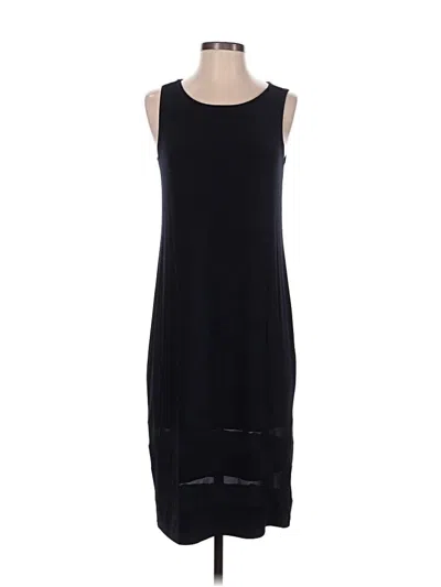 Pre-owned Travelers By Chico's Casual Dress In Black