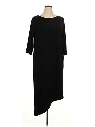 Pre-owned Travelers By Chico's Casual Dress In Black