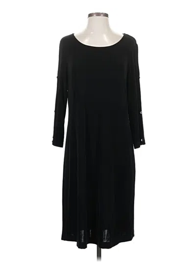 Pre-owned Travelers By Chico's Casual Dress In Black