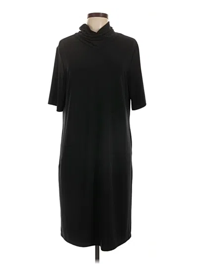 Pre-owned Travelers By Chico's Casual Dress In Black