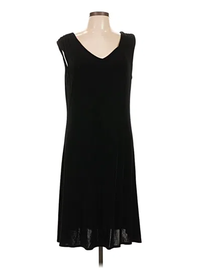 Pre-owned Travelers By Chico's Casual Dress In Black