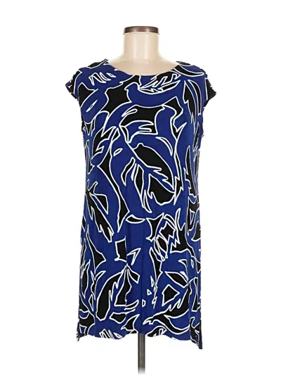 Pre-owned Travelers By Chico's Casual Dress In Blue