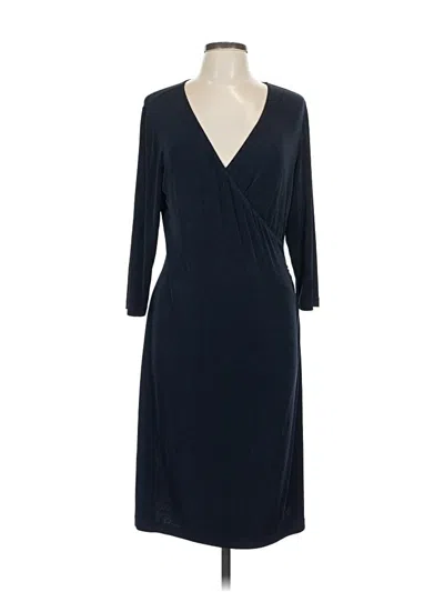 Pre-owned Travelers By Chico's Casual Dress In Blue