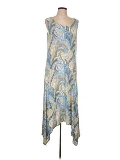 Pre-owned Travelers By Chico's Casual Dress In Blue