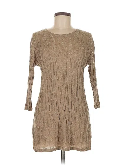 Pre-owned Travelers By Chico's Casual Dress In Brown