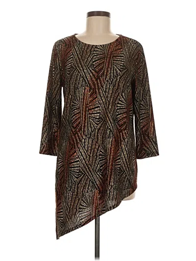 Pre-owned Travelers By Chico's Casual Dress In Brown