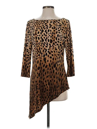 Pre-owned Travelers By Chico's Casual Dress In Brown