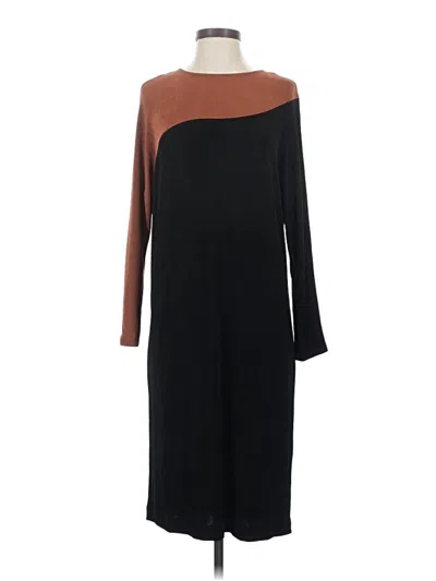 Pre-owned Travelers By Chico's Casual Dress In Brown