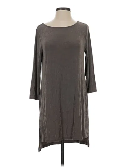Pre-owned Travelers By Chico's Casual Dress In Gray