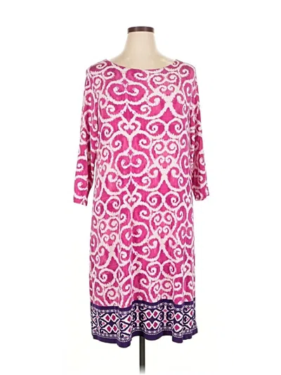 Pre-owned Travelers By Chico's Casual Dress In Pink