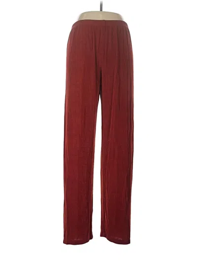 Pre-owned Travelers By Chico's Casual Pants In Burgundy