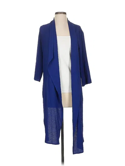 Pre-owned Travelers By Chico's Coat In Blue