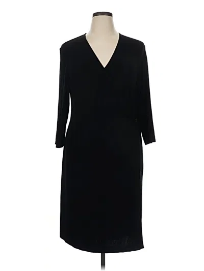Pre-owned Travelers By Chico's Cocktail Dress In Black