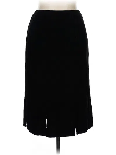 Pre-owned Travelers By Chico's Formal Skirt In Black