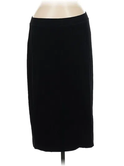 Pre-owned Travelers By Chico's Formal Skirt In Black