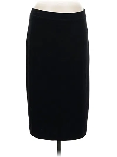 Pre-owned Travelers By Chico's Formal Skirt In Black