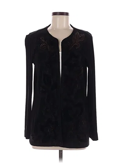 Pre-owned Travelers By Chico's Jacket In Black